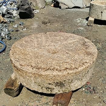 Amazon.co.jp: 石臼117キロ庭石鑑賞石石盆石水石灯籠庭坪庭盆栽